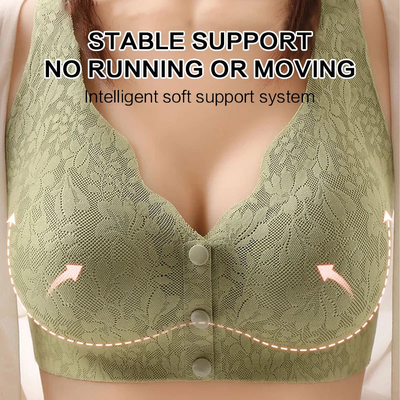 PACK OF 3 Front button Buckle Sleep Bras