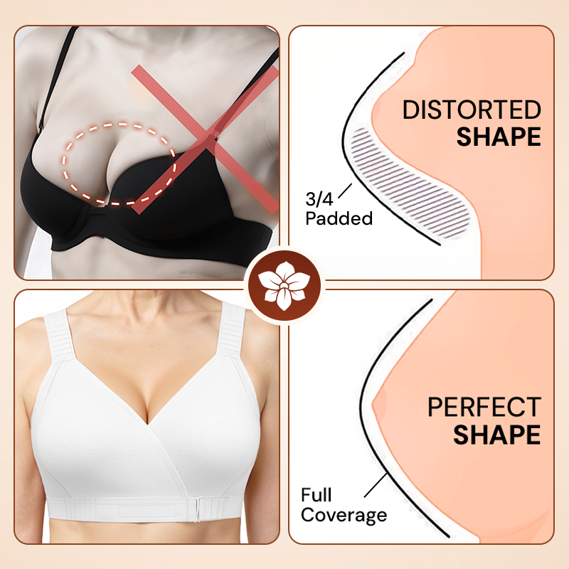 PACK OF 3  Ultimate Comfort Front -Wrap Bra