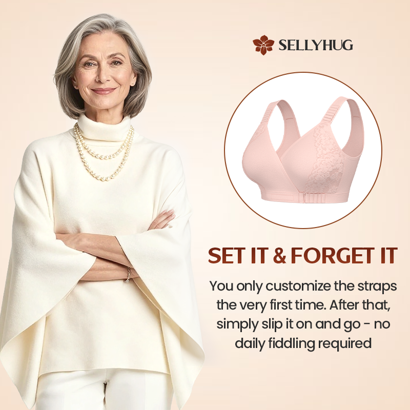 PACK OF 3  Ultimate Comfort Front -Wrap Bra