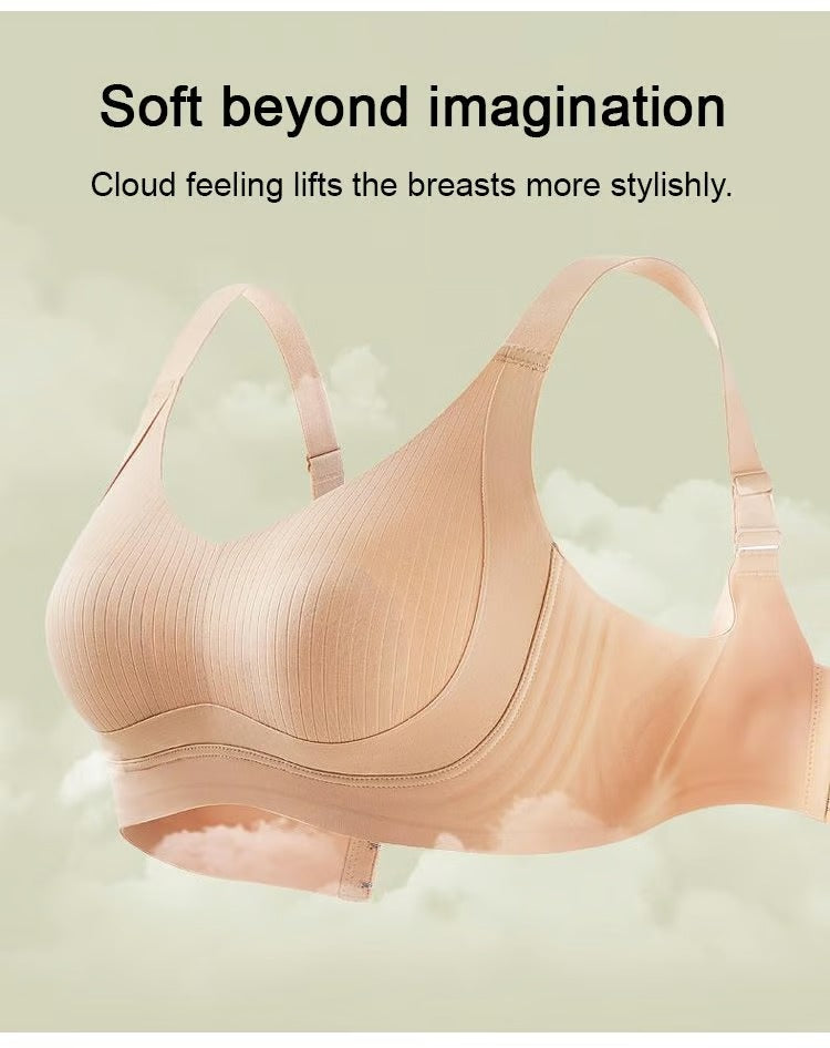 3 Pcs Wire-Free Non-Marking Skin-Friendly Push-Up Bra