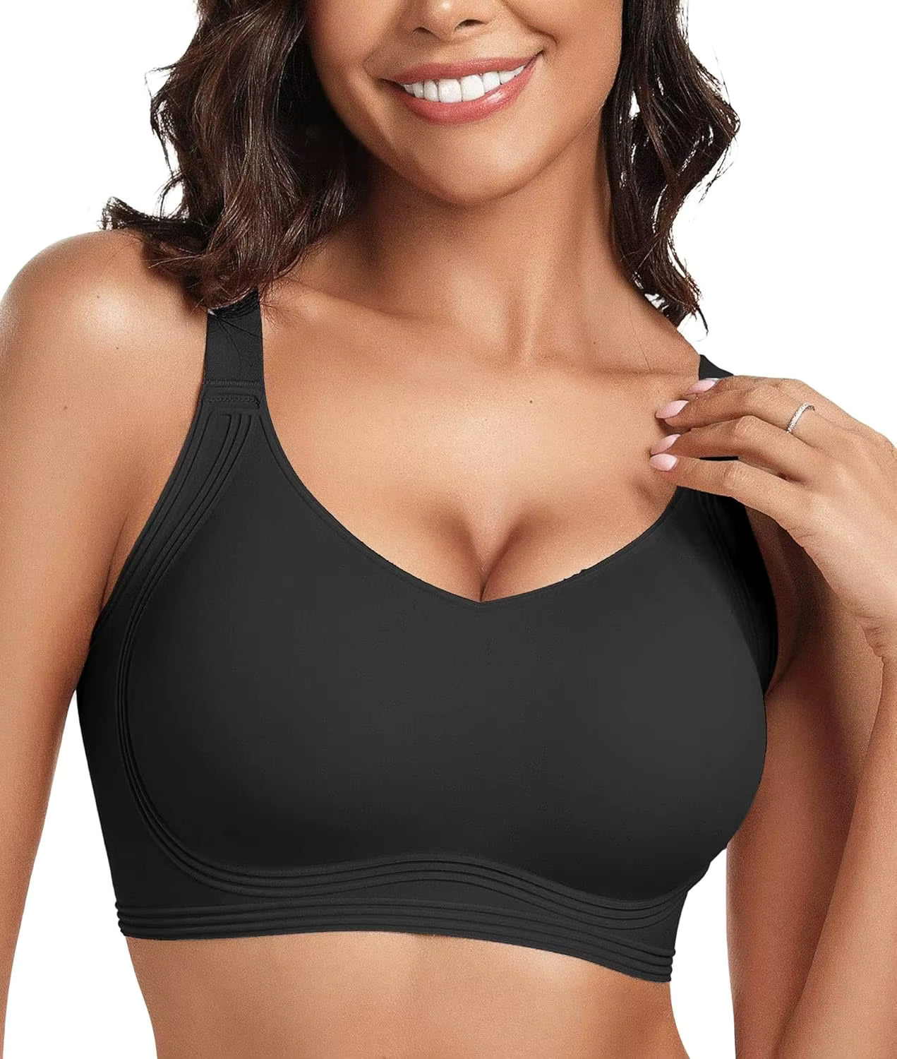 Pack of 3 Seamless Full Coverage Push Up No Underwire Bras