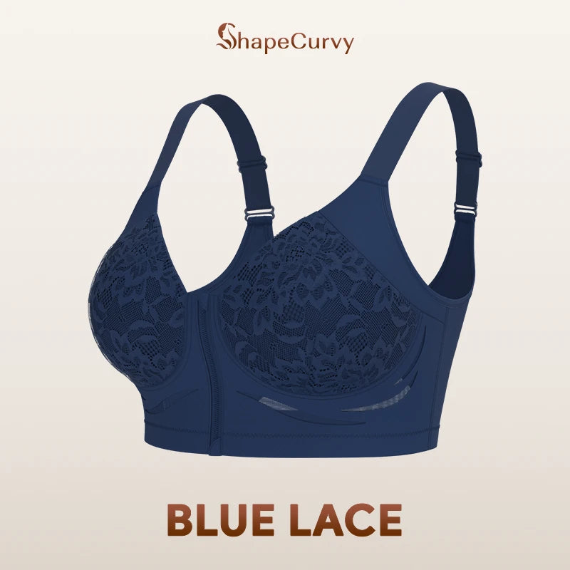 Pack of 3 ShapeCurvy Zip-Front Shaper Bra