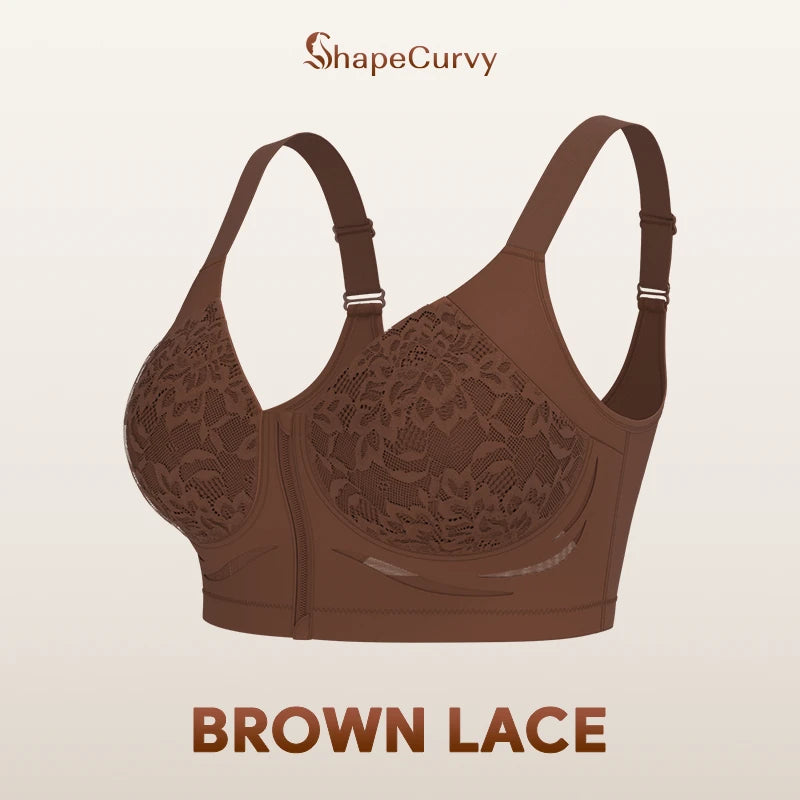 Pack of 3 ShapeCurvy Zip-Front Shaper Bra