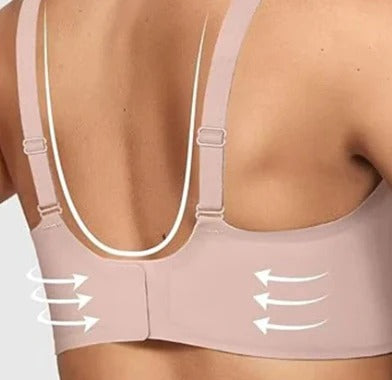 Pack of 3 Seamless Deep V Push-Up Wireless Bra
