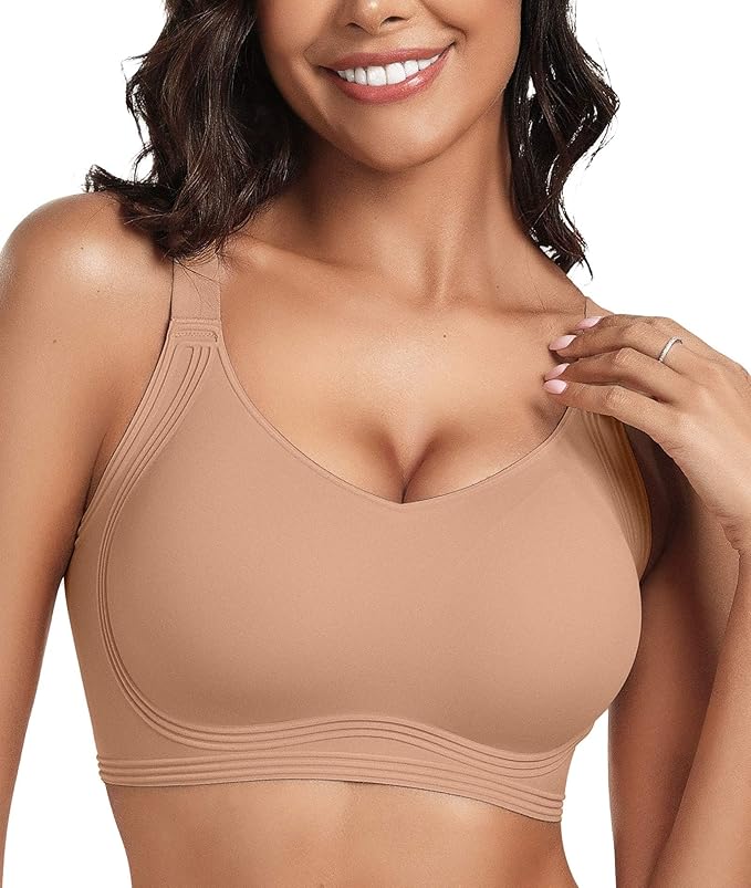 Pack of 3 Seamless Full Coverage Push Up No Underwire Bras