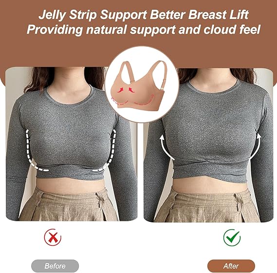 Pack of 3 Seamless Full Coverage Push Up No Underwire Bras