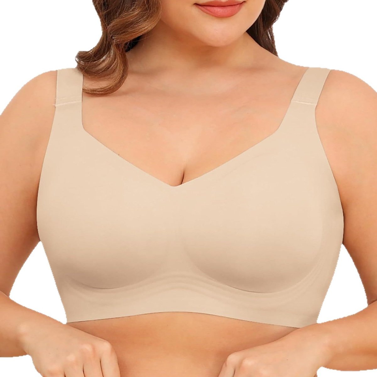 Pack of 3 Seamless Full Coverage Push Up No Underwire Bras