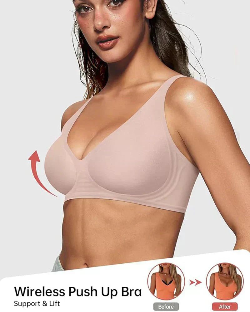 Pack of 3 Wireless Comfy Push Up Bra